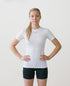 Women’s Rowing Baselayer UV Tee – Short Sleeve – SolarShield (White)