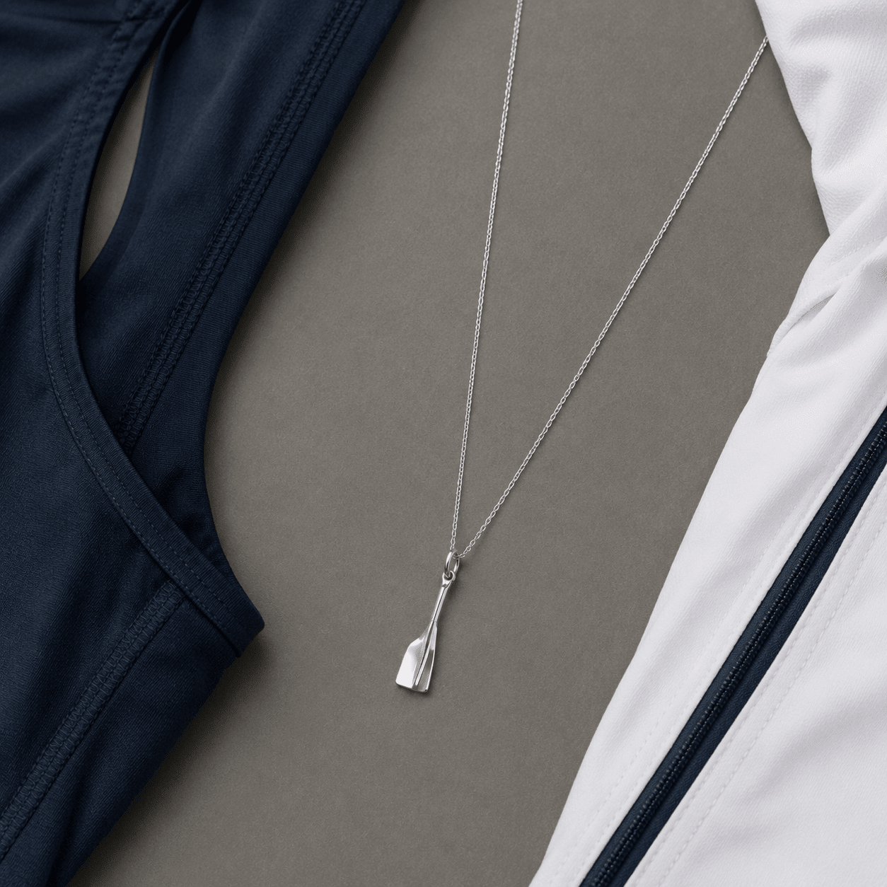 Rowing Bent Oar Pendant - Strokeside Designs rowing gifts - rowing jewellery