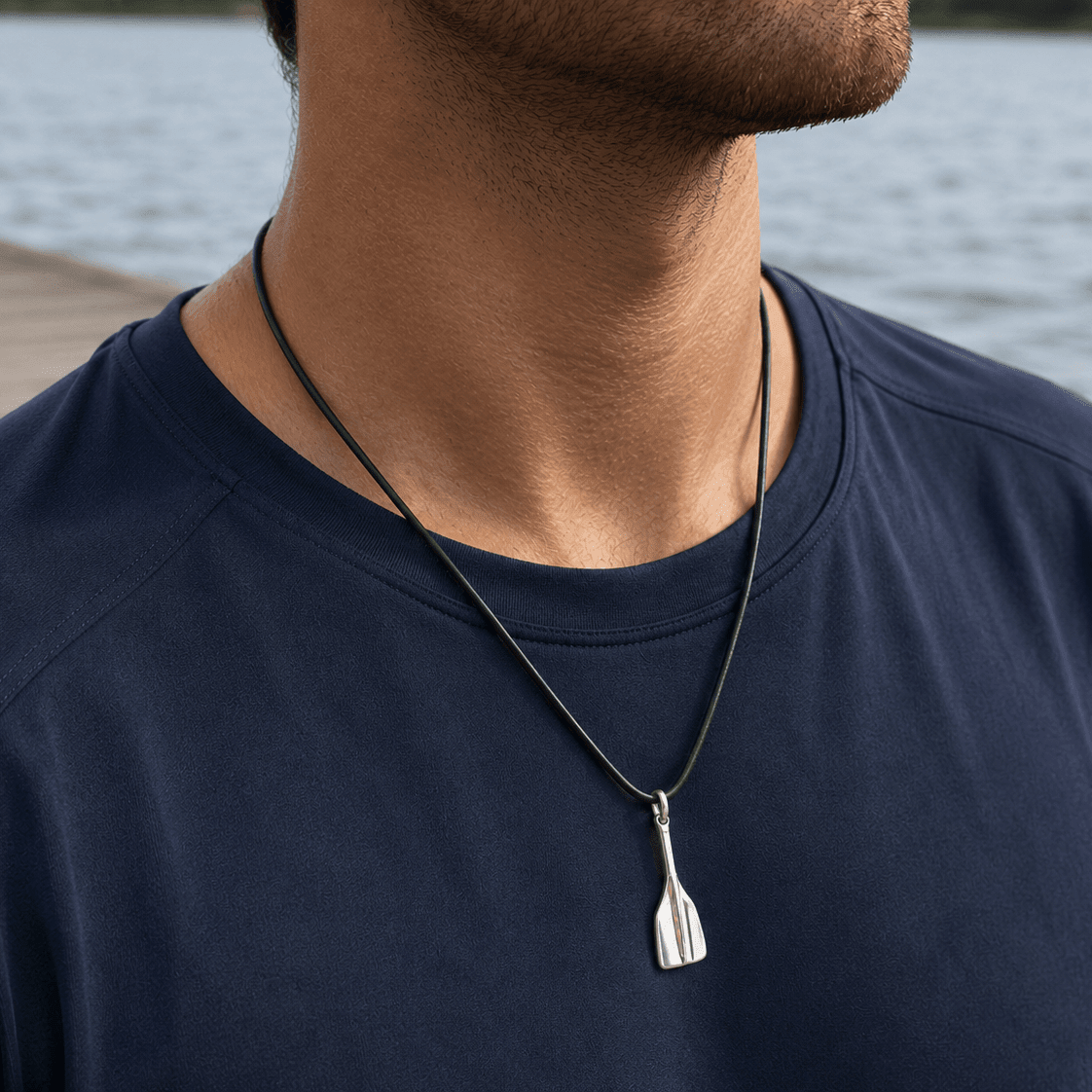 Mens Rowing Oar Blade Pendant - Strokeside Designs rowing gifts - rowing jewellery
