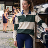 Classic Rugby Jersey - Green and Cream Stripes