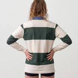 Classic Rugby Jersey - Green and Cream Stripes