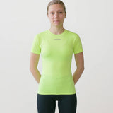 Women’s Rowing Baselayer UV Tee – Short Sleeve – SolarShield (High Viz)