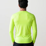 Men’s Rowing UV Baselayer – Long Sleeve – SolarShield – High Visibility Yellow