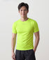 Men’s Rowing UV Baselayer Tee – Short Sleeve – SolarShield – High Visibility Yellow