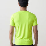 Men’s Rowing UV Baselayer Tee – Short Sleeve – SolarShield – High Visibility Yellow