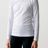 Kids Long Sleeve UV Tee – SolarShield – White