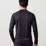 Men’s Quarter Zip Pullover – Lightweight Activewear – Black – Training & Team Sports