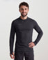 Men’s Quarter Zip Pullover – Lightweight Activewear – Black – Training & Team Sports