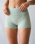 Freestyle High Waisted Shorts (Light green)