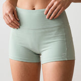 Freestyle High Waisted Shorts (Light green)