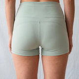 Freestyle High Waisted Shorts (Light green)