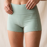 Freestyle High Waisted Shorts (Light green)