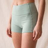 Freestyle High Waisted Shorts (Light green)