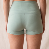 Freestyle High Waisted Shorts (Light green)