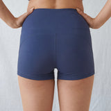 Freestyle High Waisted Shorts (Navy)