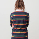 Classic Rugby Jersey - Navy and Green Stripes