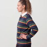 Classic Rugby Jersey - Navy and Green Stripes
