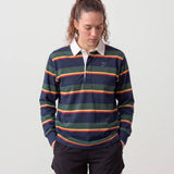 Classic Rugby Jersey - Navy and Green Stripes