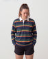 Classic Rugby Jersey - Navy and Green Stripes