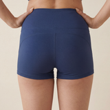 Freestyle High Waisted Shorts (Navy)