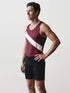 Men’s Rowing Unisuit – Varsity Sash – Oxblood and Ivory