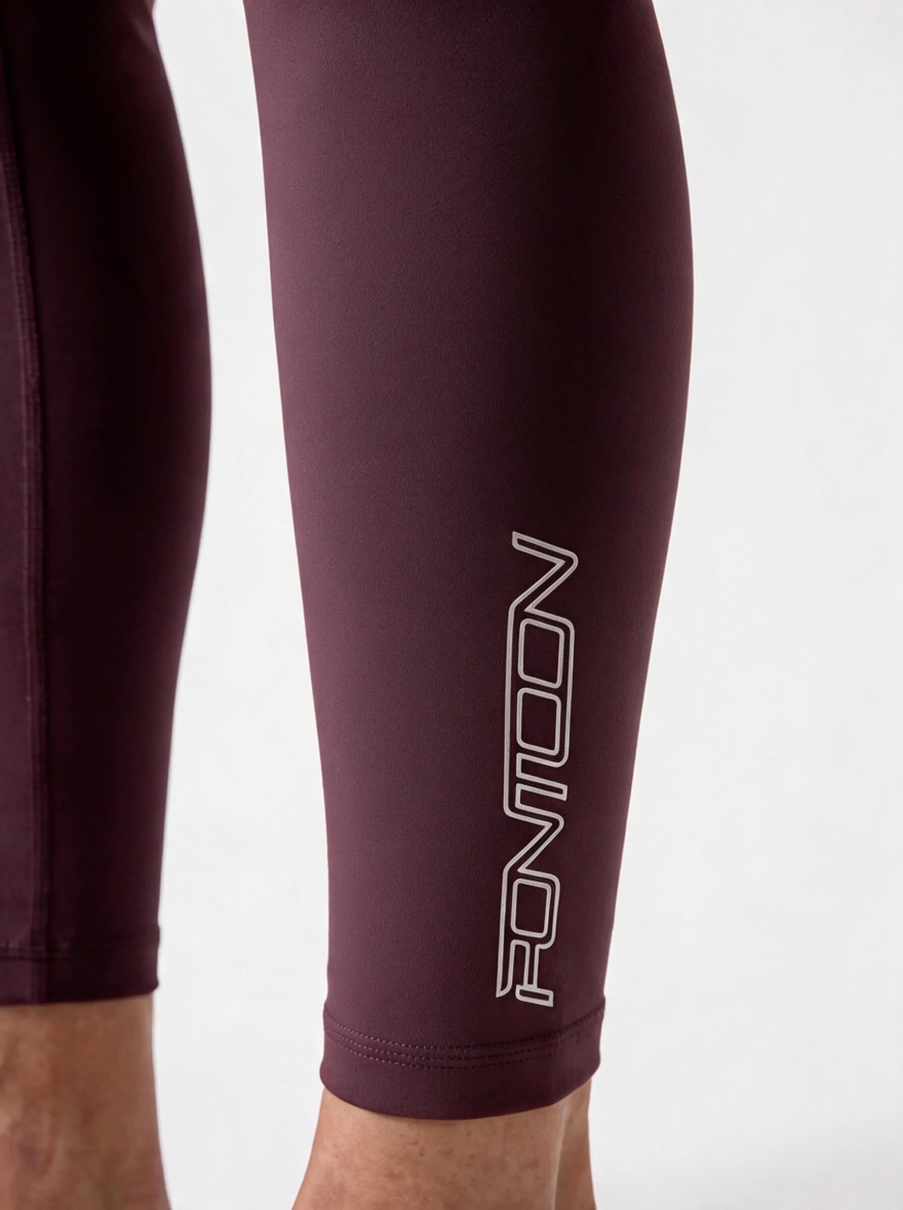 Women's High Waisted Leggings, Plum, view 5
