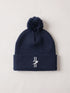 Pom Pom Beanie - Navy