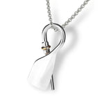 Rowing Bent Oar Pendant - Strokeside Designs rowing gifts - rowing jewellery