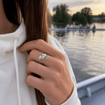Rowing Cleaver Oar Ring - Strokeside Designs rowing gifts - rowing jewellery