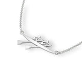 Rowing Double Scull Necklace - Strokeside Designs rowing gifts - rowing jewellery