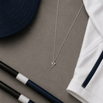 Crossed Oars Pendant - Strokeside Designs rowing gifts - rowing jewellery
