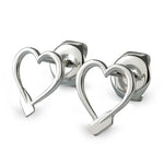 Rowing Heart Stud Earrings - Strokeside Designs rowing gifts - rowing jewellery