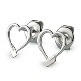 Rowing Heart Stud Earrings - Strokeside Designs rowing gifts - rowing jewellery