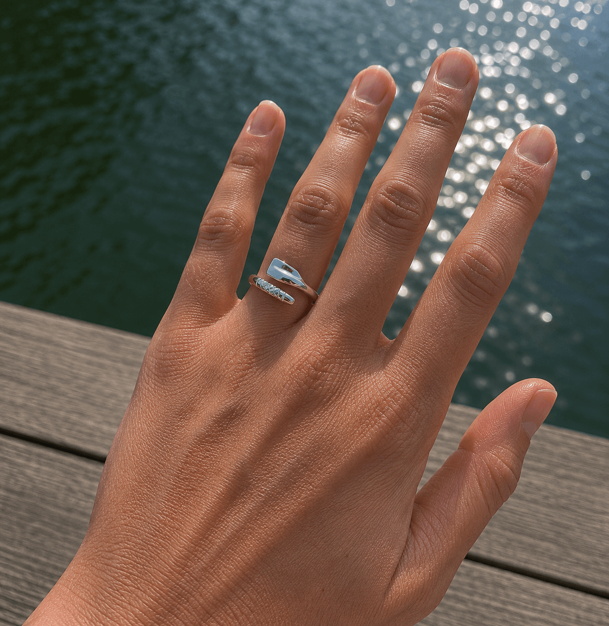 Rowing Handmade Oar Ring - Strokeside Designs rowing gifts - rowing jewellery