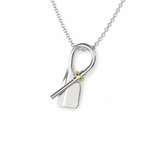 Rowing Bent Oar Pendant - Strokeside Designs rowing gifts - rowing jewellery