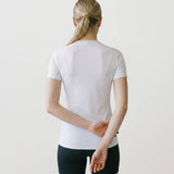 Women’s Rowing Baselayer UV Tee – Short Sleeve – SolarShield (White)