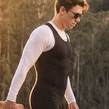 Men’s Rowing Baselayer – Long Sleeve UV Tee – SolarShield – White