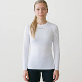 Women’s Rowing Baselayer UV Tee – Long Sleeve – SolarShield (White)