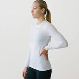 Women’s Rowing Baselayer UV Tee – Long Sleeve – SolarShield (White)