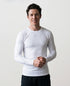 Men’s Rowing Baselayer – Long Sleeve UV Tee – SolarShield – White