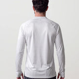Men’s Quarter Zip Pullover – Lightweight Activewear – White – Multi-Sport Top