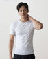 Men’s Rowing Baselayer Tee – Short Sleeve – SolarShield – White UV Top